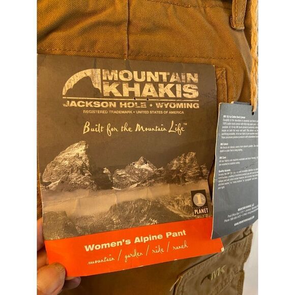 New mountain khaki alpine pants Jackson hole Wyoming duck pants 12 regular ranc - Picture 4 of 8
